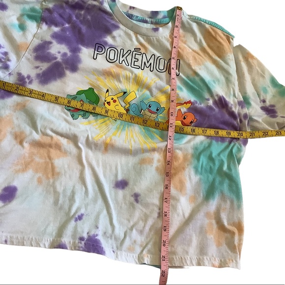Juniors size XL Pokemon Characters Tie Dye Boxy Cut T-Shirt - Picture 3 of 12